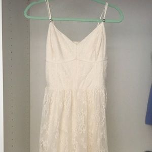 Flirty off-white lace dress by A&F